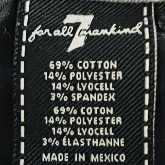 7 For All Mankind Women's Skinny Jeans - Light Gray - Picture 9 of 9